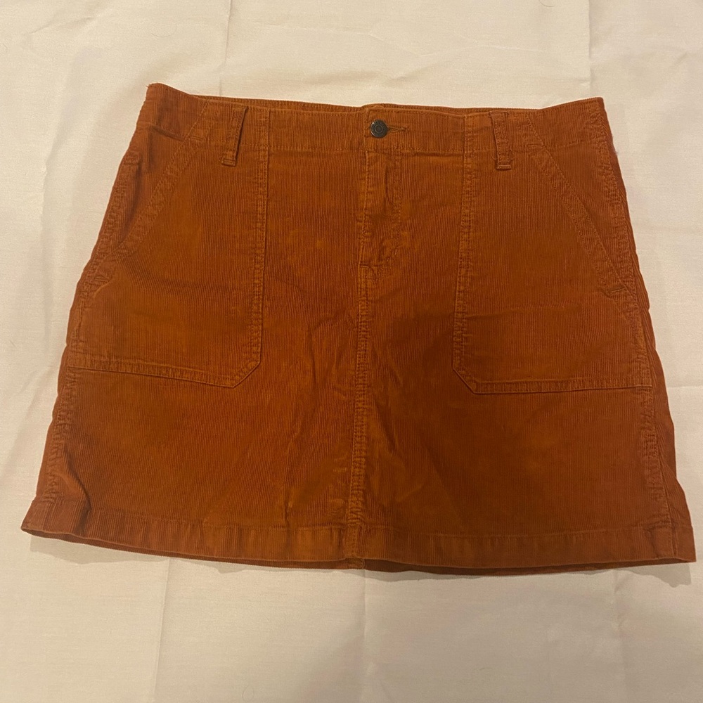 Old Navy Burnt Orange Corduroy Skirt
